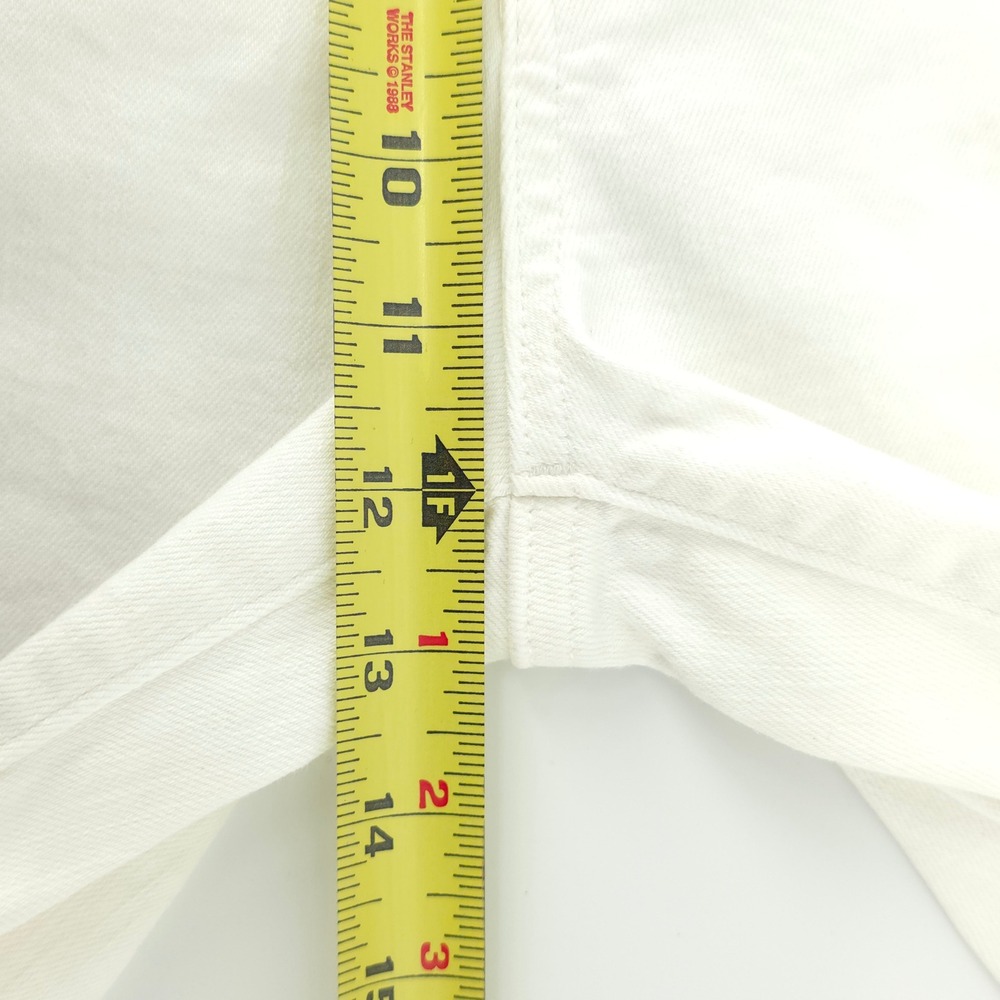 Madewell The Perfect Vintage Crop Womens Jean Size 28 White Raw Hem High Rise - Picture 11 of 12